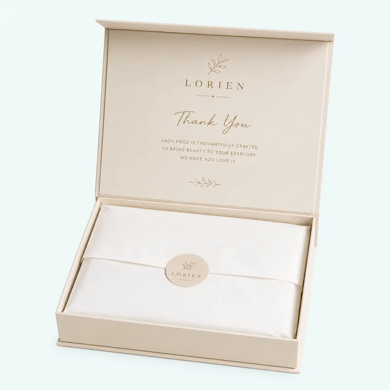 Tissue paper wrapping inside a gift box for surface protection
