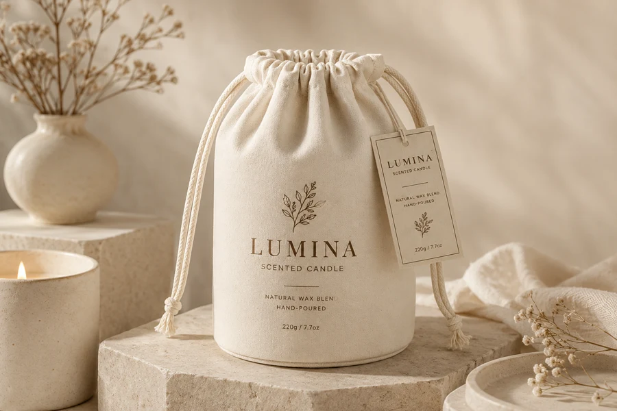 Reusable packaging bags for fragrance & candle